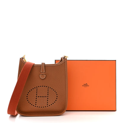 Hermes Taurillon Clemence Amazone Evelyne TPM Gold Cuivre 11 of 11