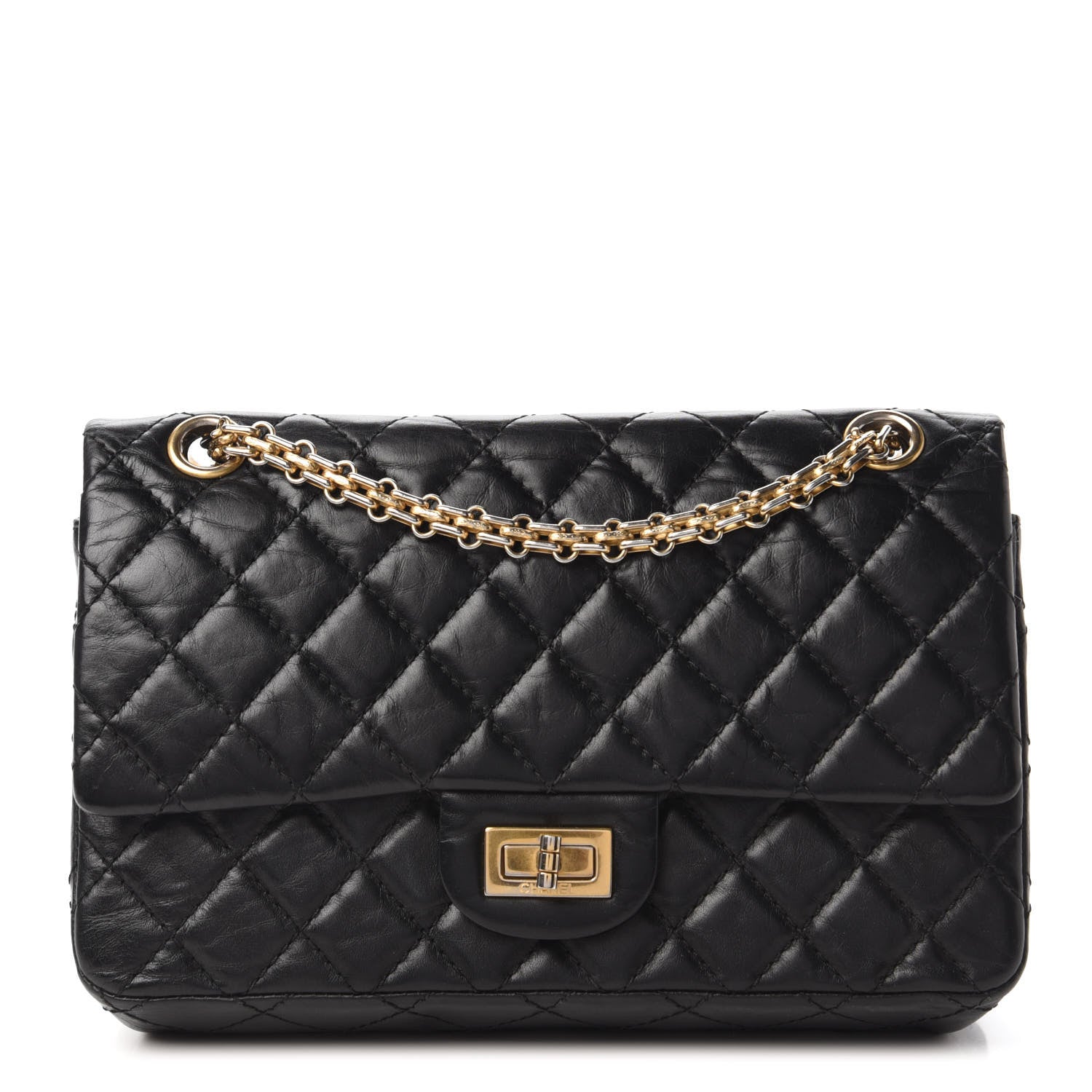 Chanel Aged Calfskin Quilted 2.55 Reissue 225 Flap Black 1 of 11