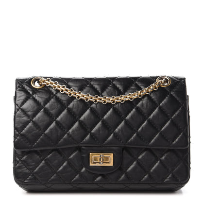 Chanel Aged Calfskin Quilted 2.55 Reissue 225 Flap Black 1 of 11