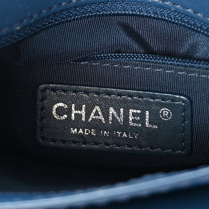 Chanel Lambskin Quilted Small Natural CC Flap Navy 7 of 11