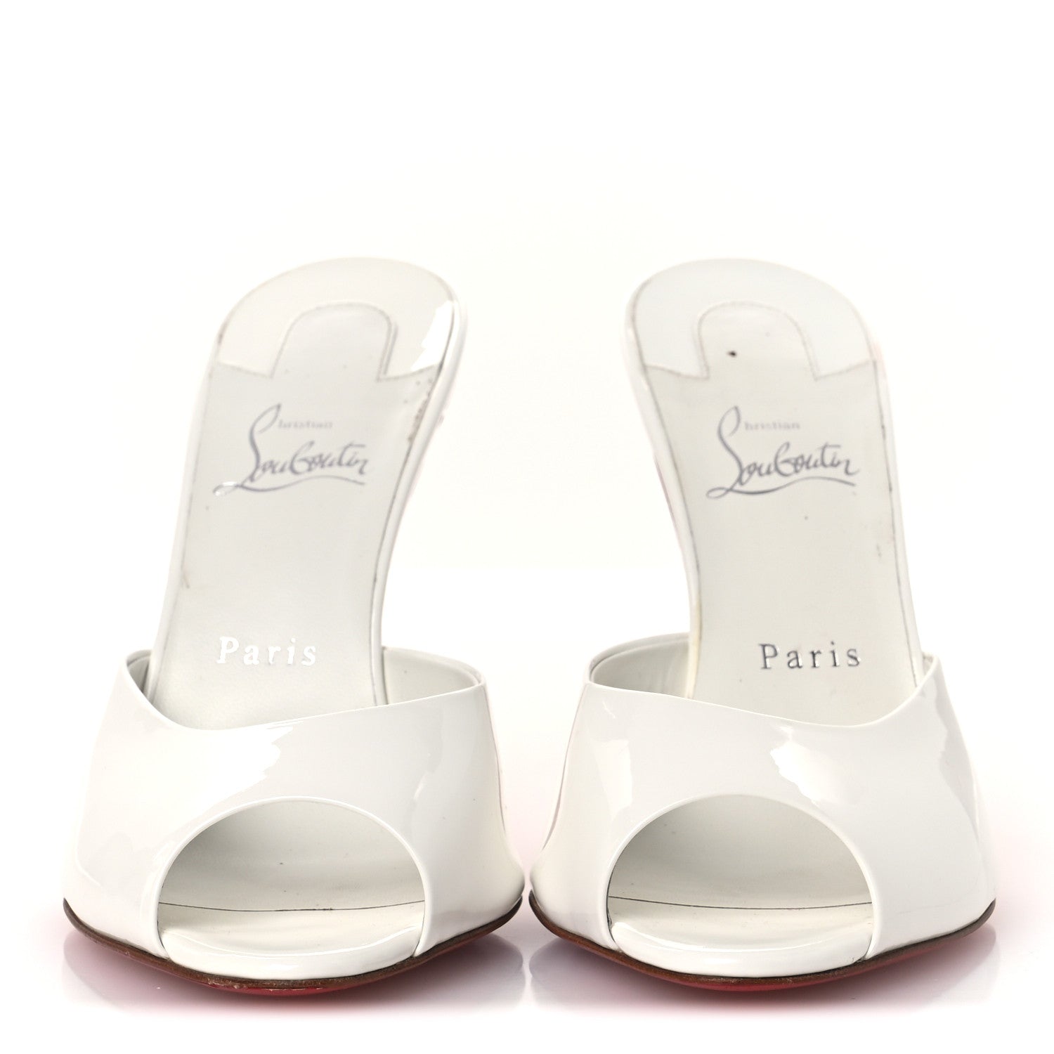 Christian Louboutin Patent Me Dolly 100 Sandals 40 White 3 of 13