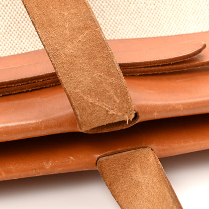 Hermes Toile Vache Hunter Herbag Cabas MM Natural 18 of 22