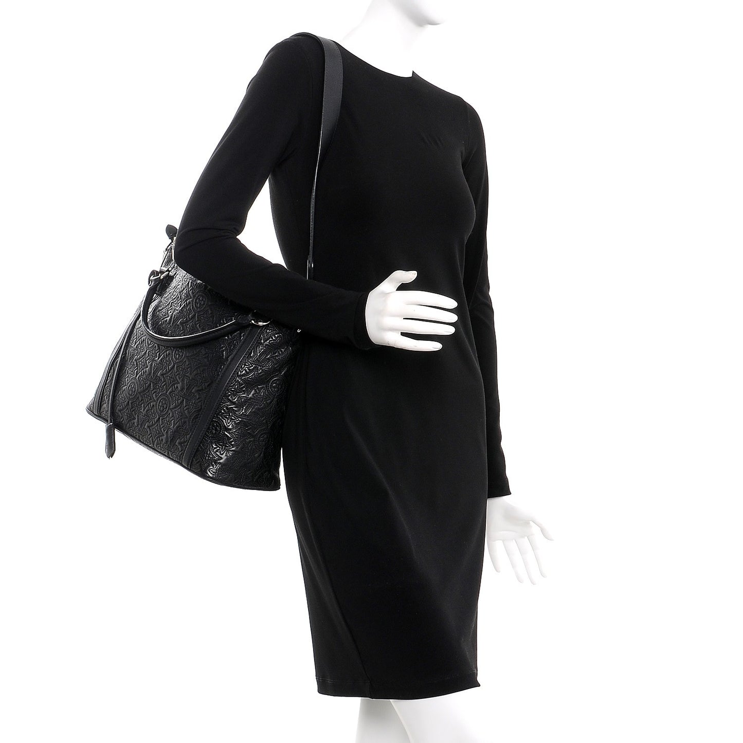 Monogram Lambskin Antheia Ixia MM Black