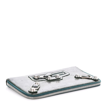 Balenciaga Chevre Giant 12 Silver Hardware Compagnon Wallet Evergreen 12 of 12