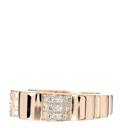 Chanel 18K Yellow Gold Diamond 6mm Profil de Camelia Ring 52 6 3 of 5