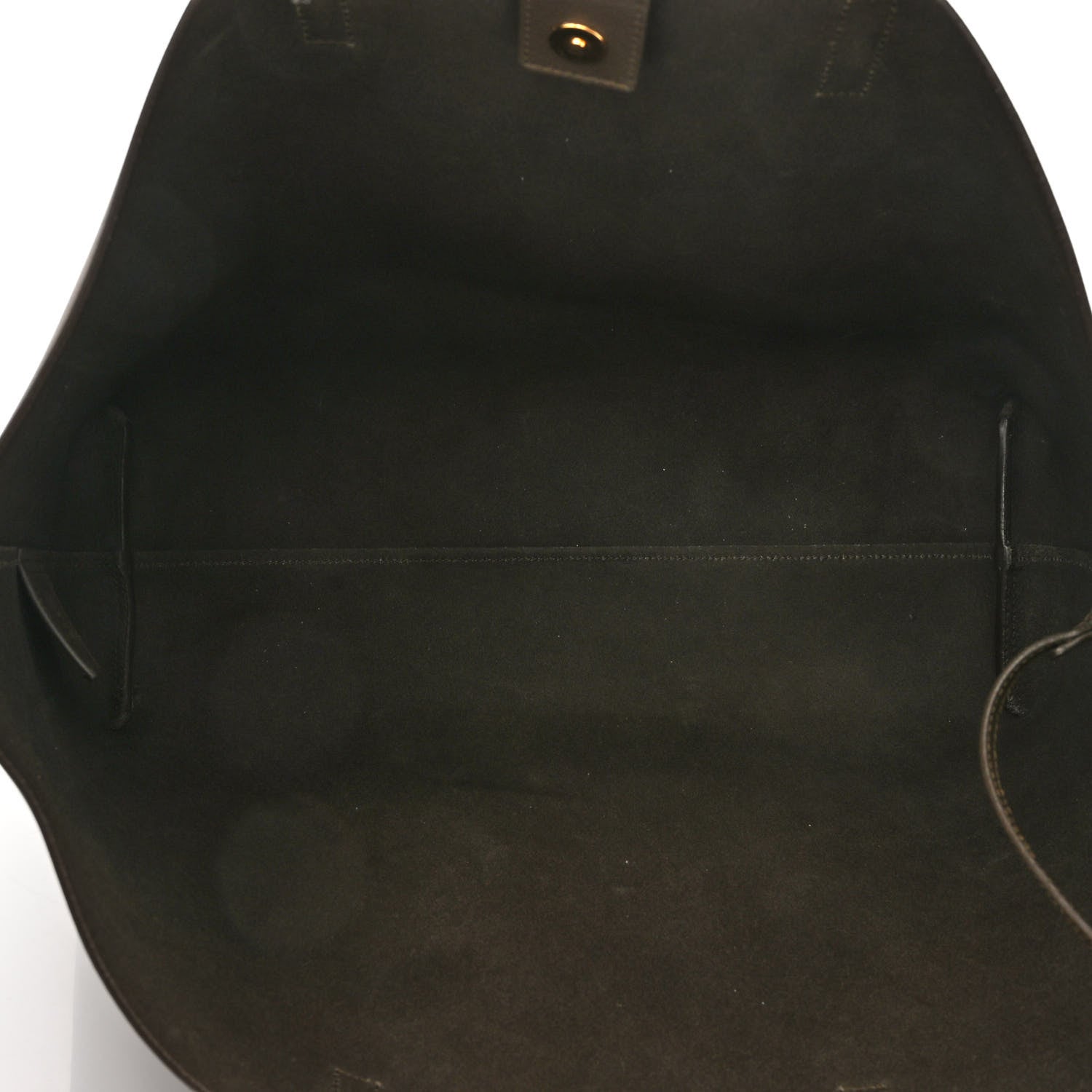 Saint Laurent Calfskin Large Shopping Tote Dark Green 5 of 9