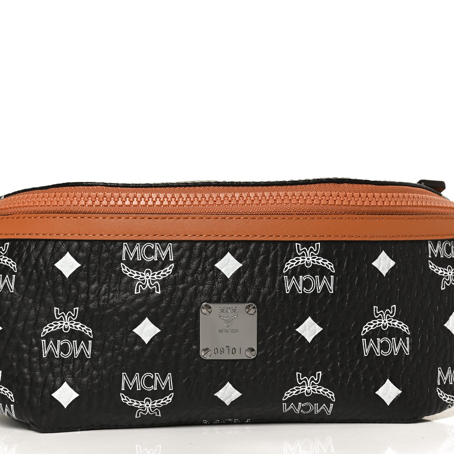 Visetos Small Fusten Belt Bag Black Cognac