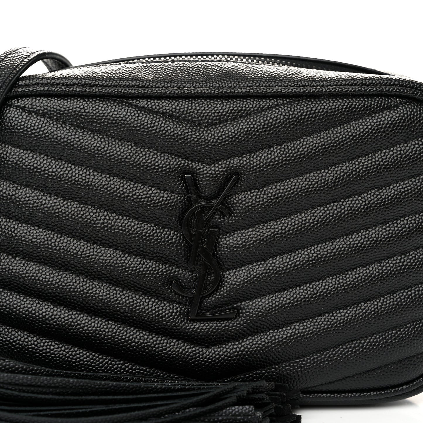Grain De Poudre Matelasse Monochrome Monogram Mini Lou Camera Bag Black