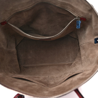 Louis Vuitton Veau Cachemire Soft Lockit MM Griotte 5 of 9