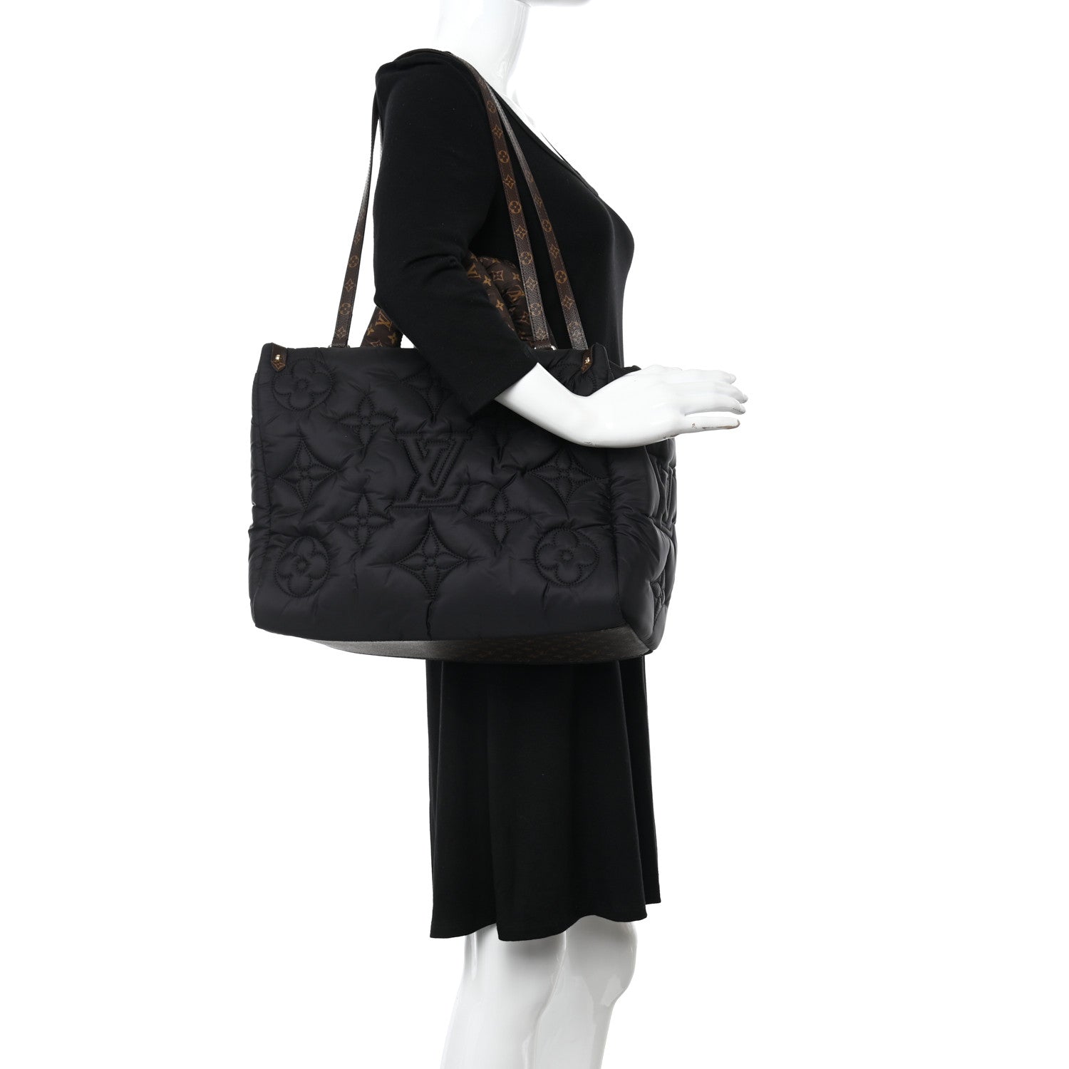 Louis Vuitton Econyl Monogram Pillow Giant Onthego MM Black 2 of 10