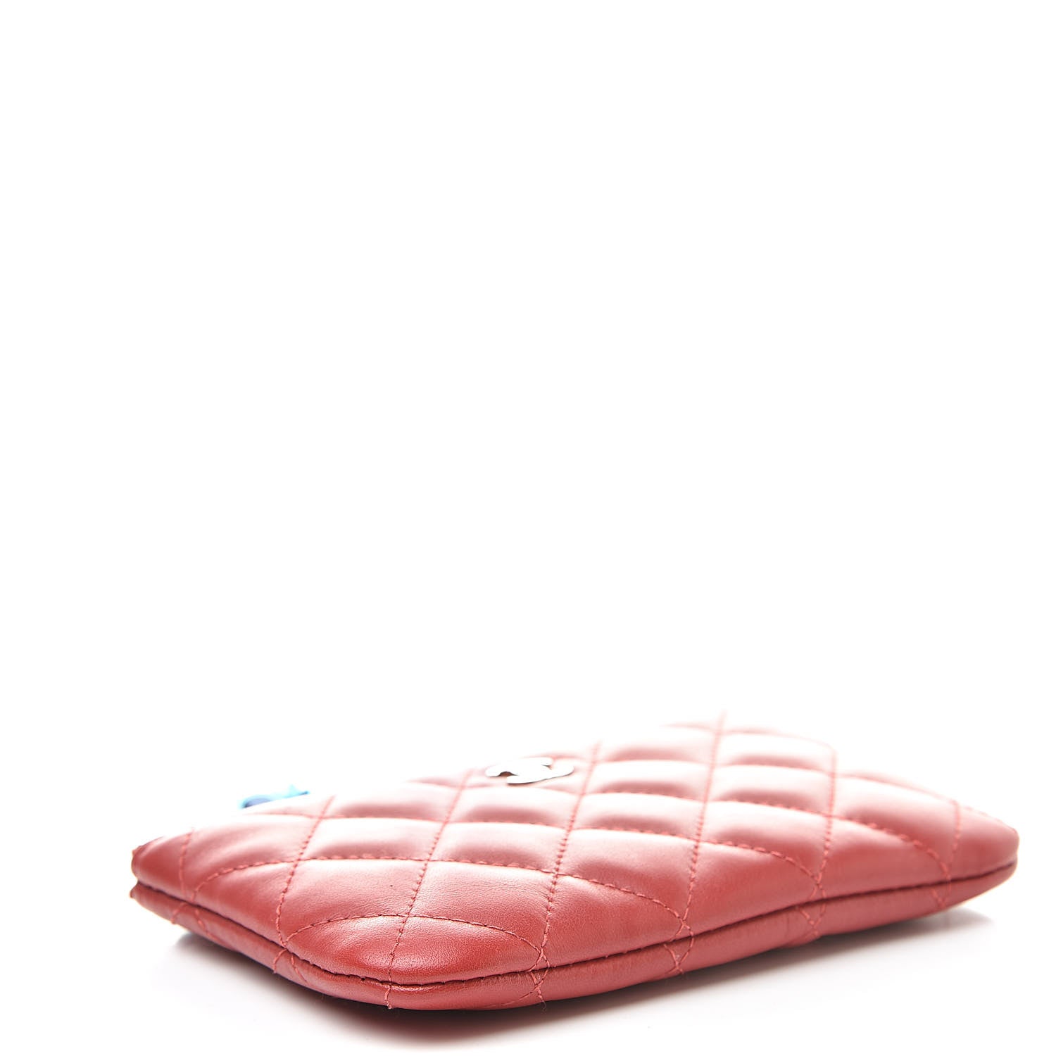 Chanel Lambskin Quilted Small Casino Cosmetic Case Red 4 of 8