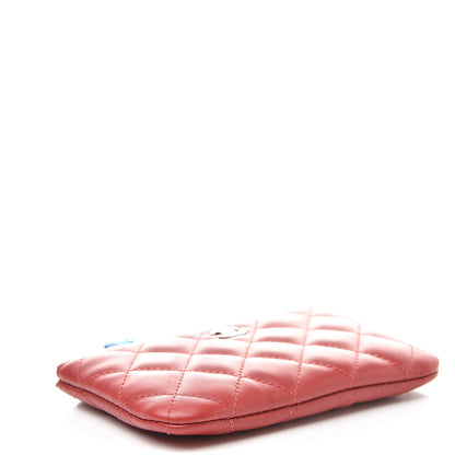 Chanel Lambskin Quilted Small Casino Cosmetic Case Red 4 of 8