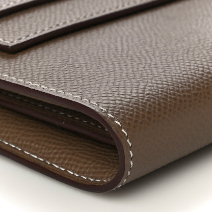 Hermes Epsom Kelly Longue Wallet Etoupe 9 of 11