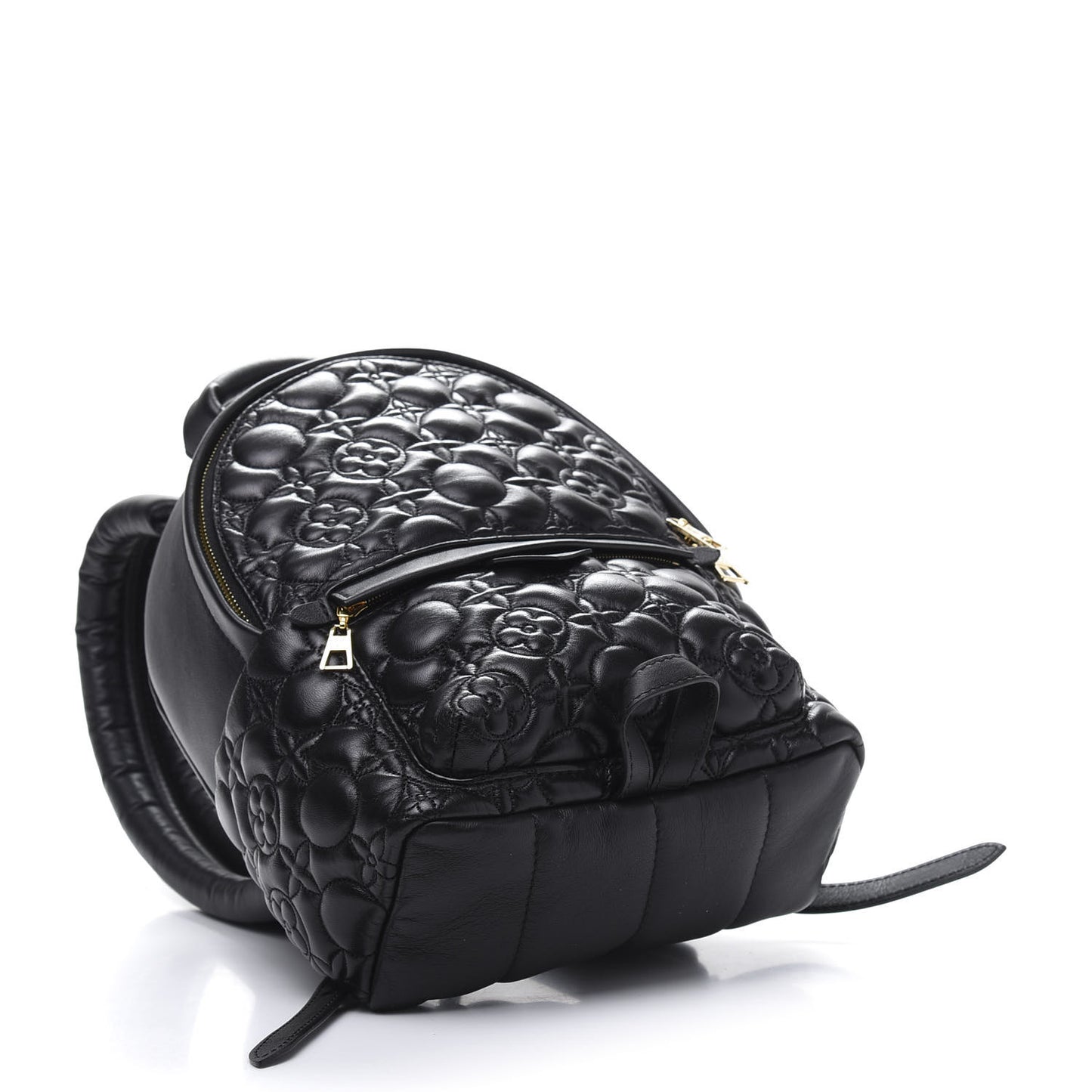 Lambskin Flower Matelasse Palm Springs Backpack PM Black