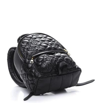 Louis Vuitton Lambskin Flower Matelasse Palm Springs Backpack PM Black 3 of 10