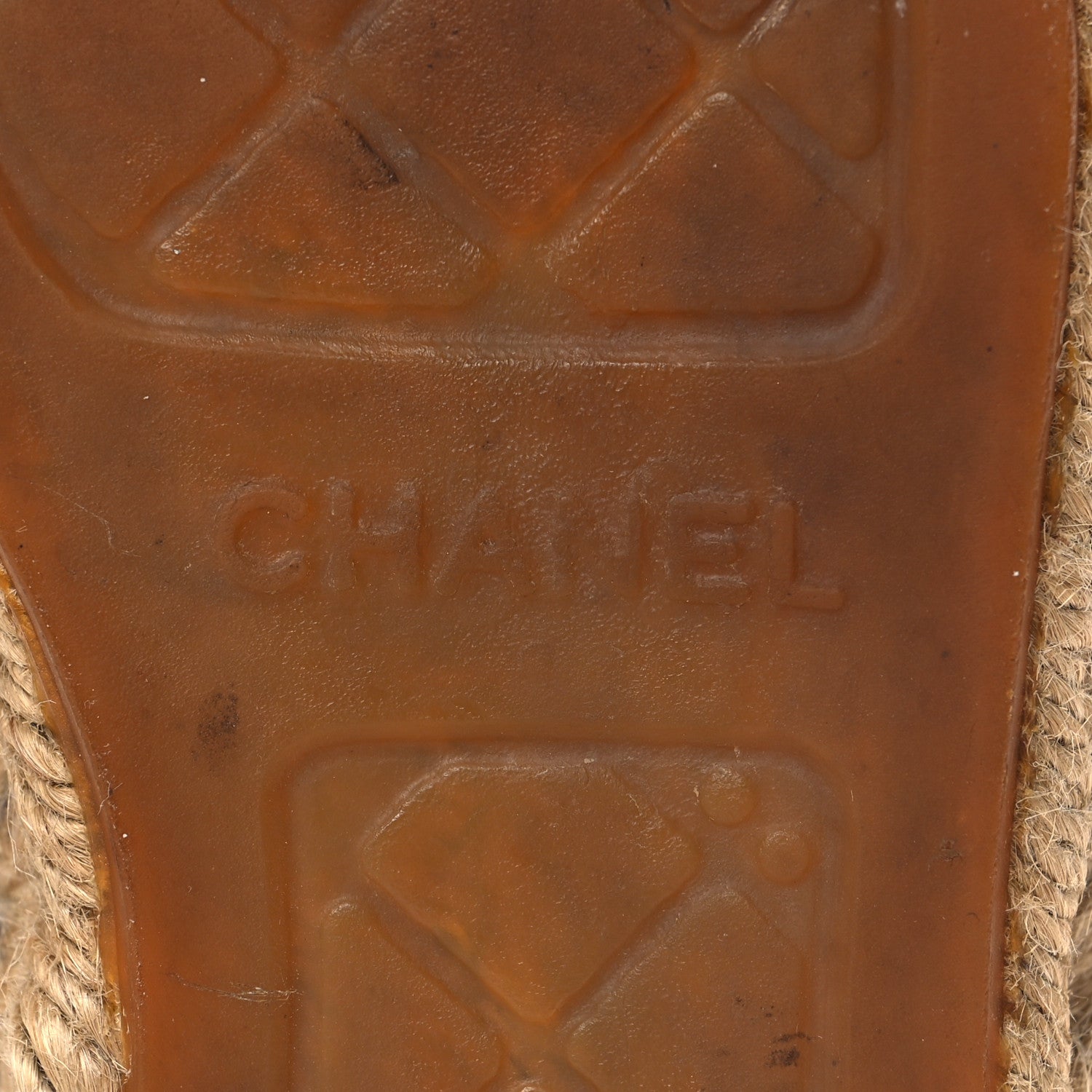 Chanel Velvet Tweed CC Espadrilles 36 Navy Grey 9 of 11