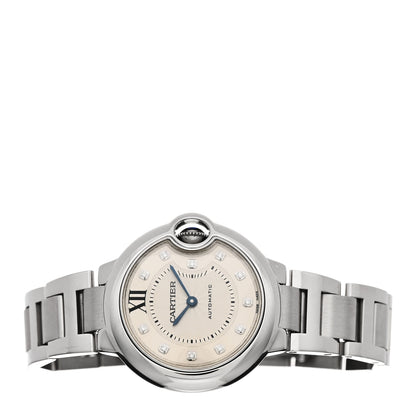 Cartier Stainless Steel Diamond 33mm Ballon Bleu De Cartier Automatic Watch 2 of 5