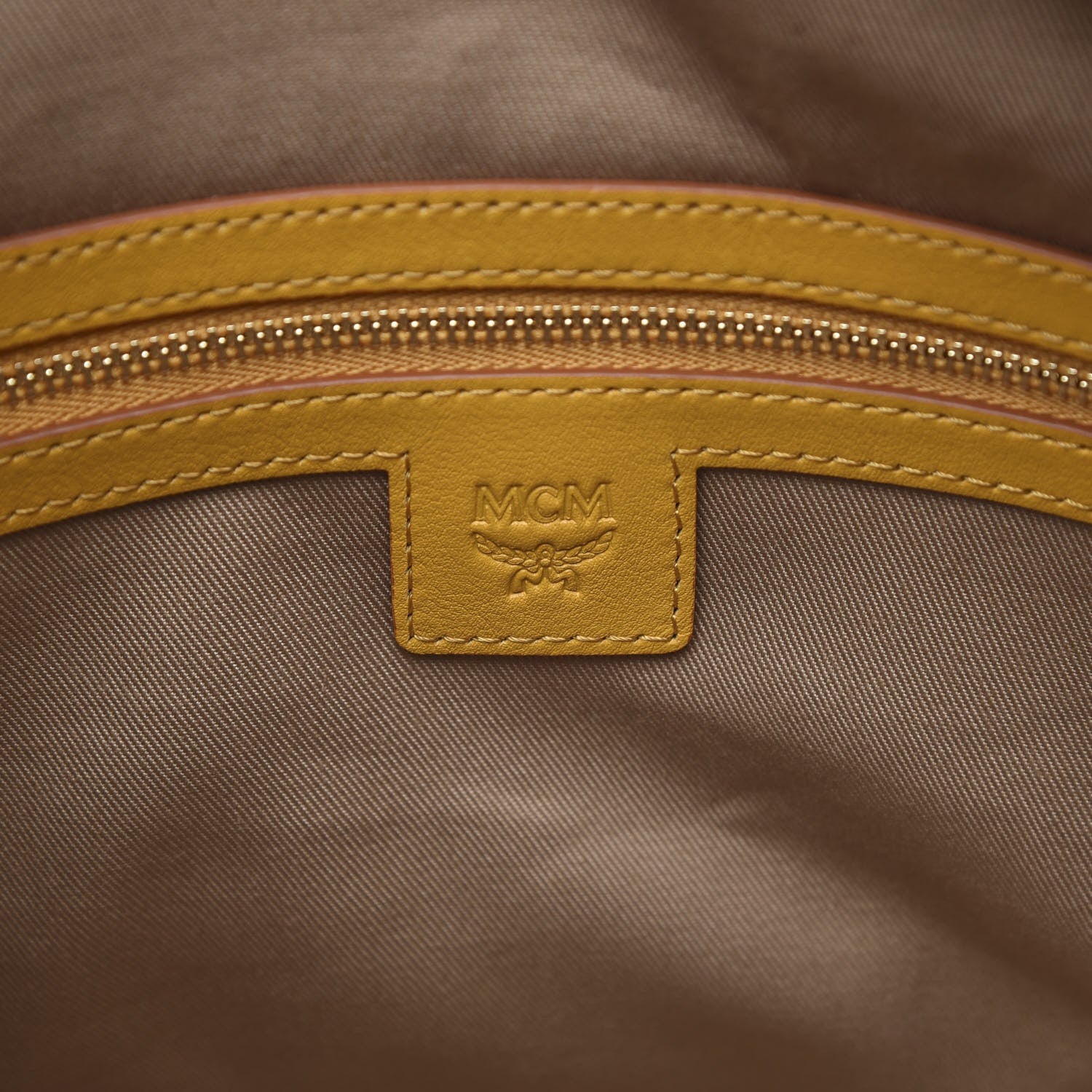 MCM Visetos Medium Klara Hobo Cognac Yellow 6 of 10