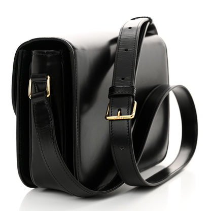 Celine Shiny Calfskin Medium Triomphe Black 3 of 11