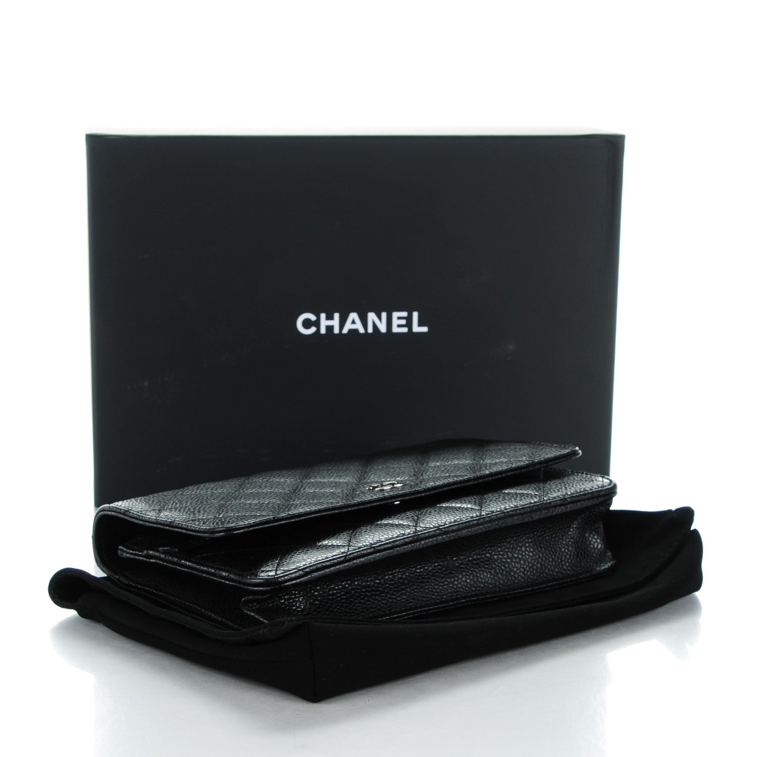 Chanel Caviar Quilted Wallet On Chain WOC Black 5 of 7
