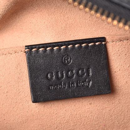 Gucci Calfskin Matelasse Mini GG Marmont Chain Shoulder Bag Black 6 of 7