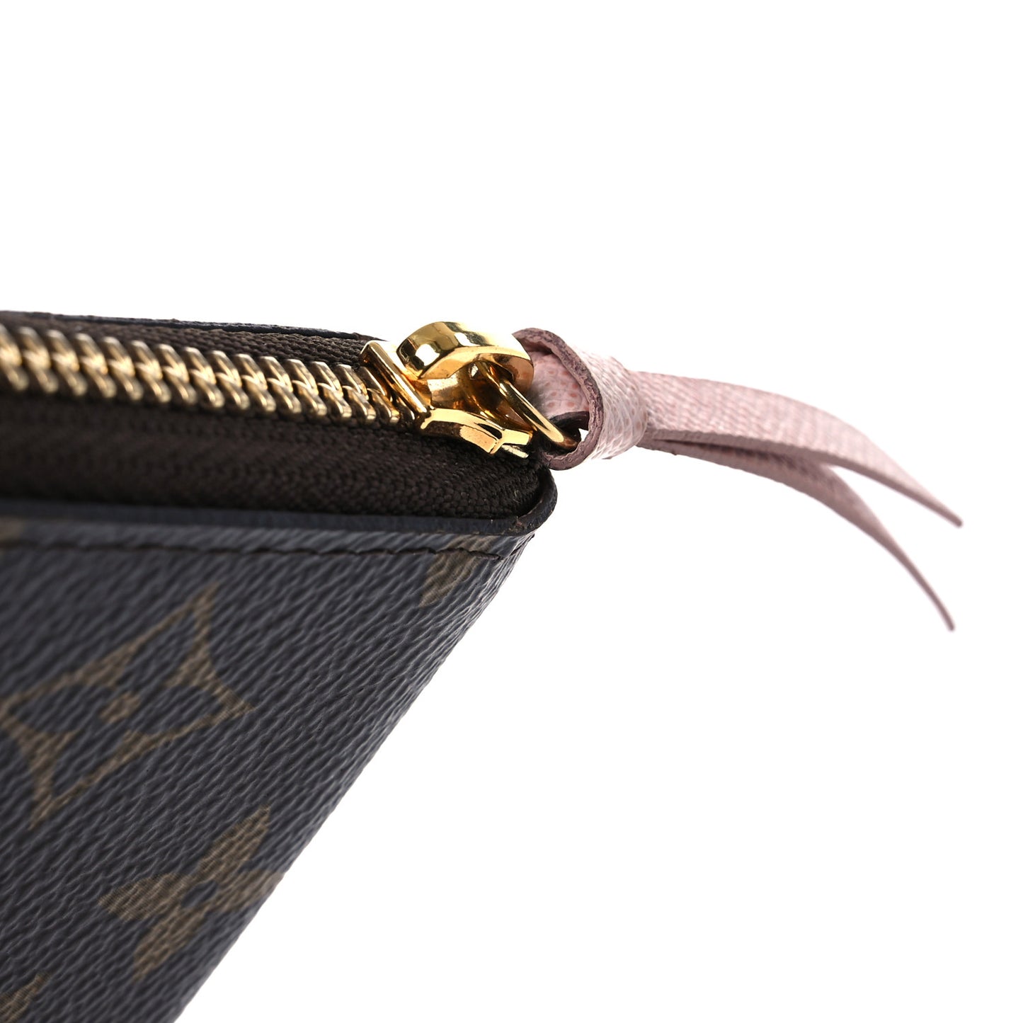 Monogram Clemence Wallet Rose Ballerine