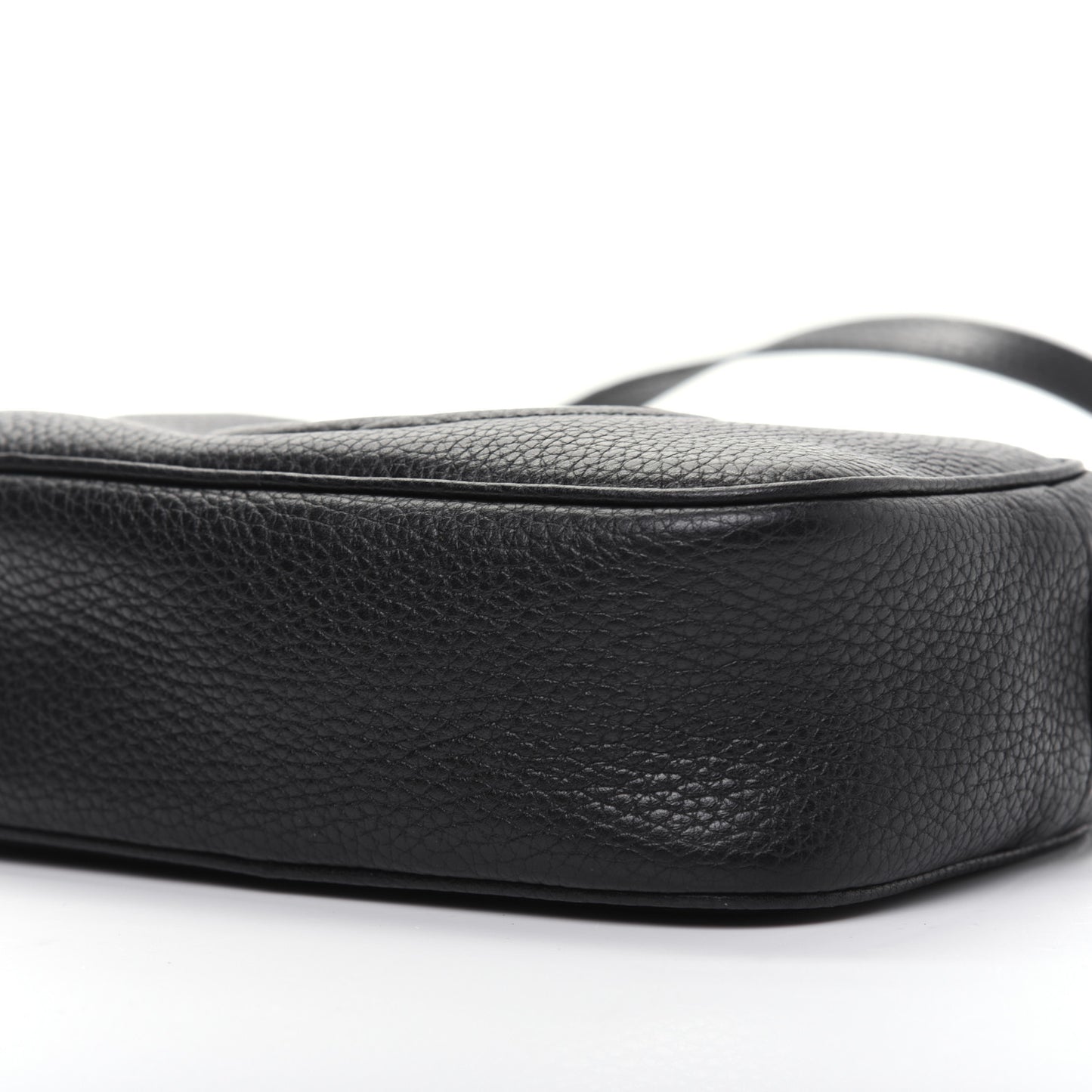 Pebbled Calfskin Mini Soho Disco Bag Black