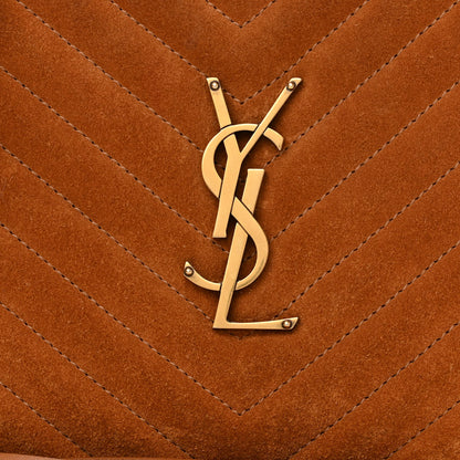 Saint Laurent Suede Matelasse Monogram Lou Camera Bag Cinnamon 8 of 15