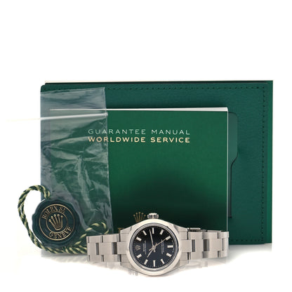 Rolex Stainless Steel 28mm Oyster Perpetual Datejust Watch Black 276200 5 of 5