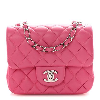 Chanel Lambskin Quilted Mini Square Flap Pink 1 of 11