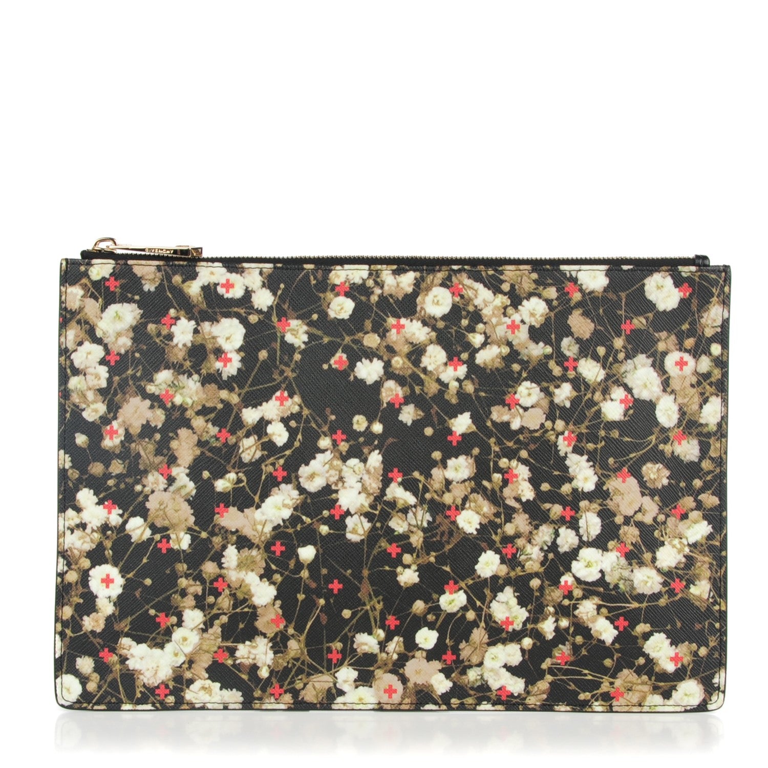 Givenchy Canvas Baby's Breath Print Medium Zip Pouch 1 of 7