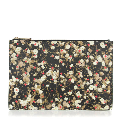 Givenchy Canvas Baby's Breath Print Medium Zip Pouch 1 of 7