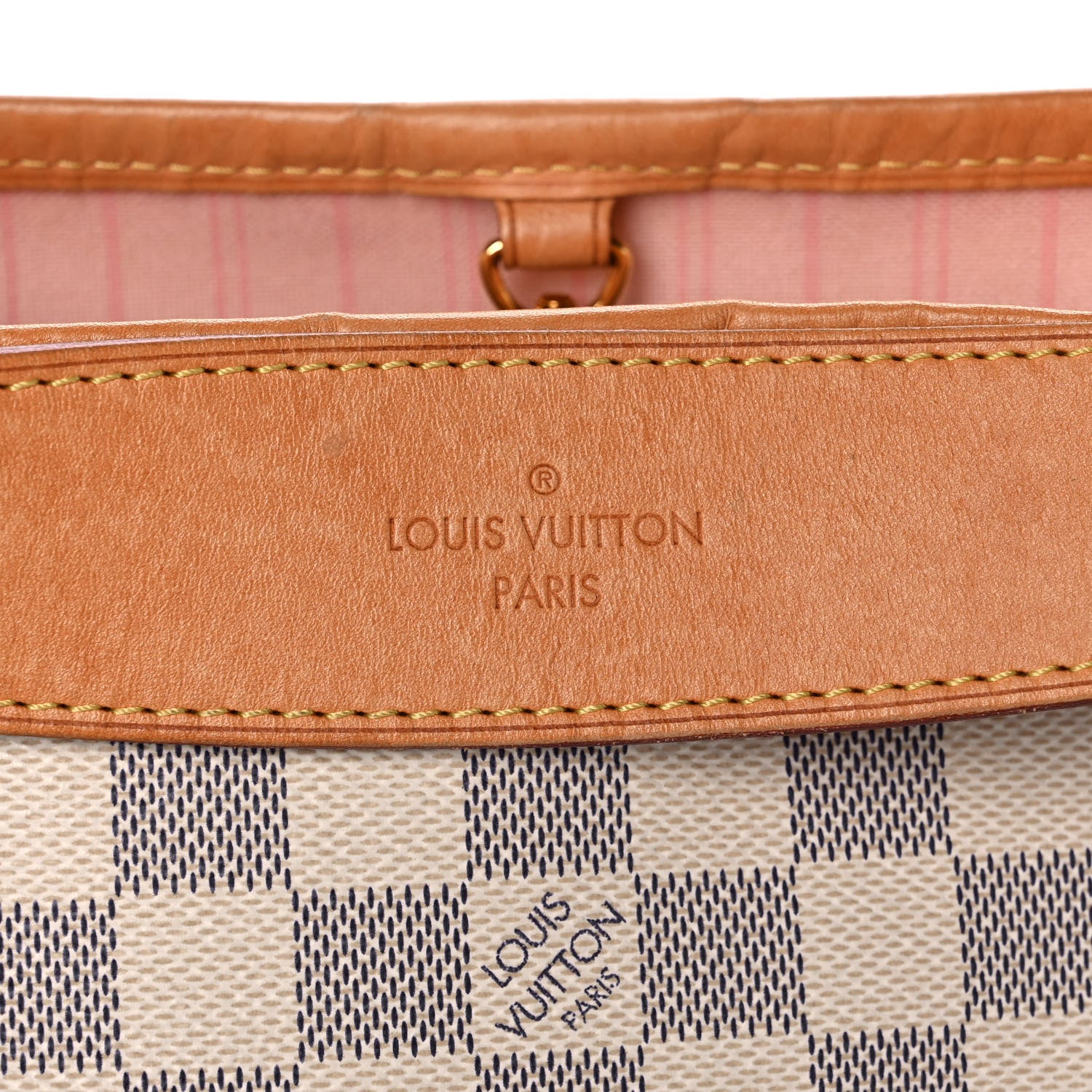 Louis Vuitton Damier Azur Delightful MM Rose Ballerine 8 of 13