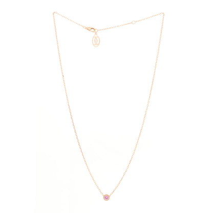 Cartier 18K Pink Gold Pink Sapphire D'Amour Pendant Necklace 2 of 5