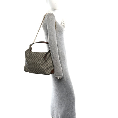 Gucci GG Supreme Monogram Large Linea A Hobo Light Brown 2 of 10