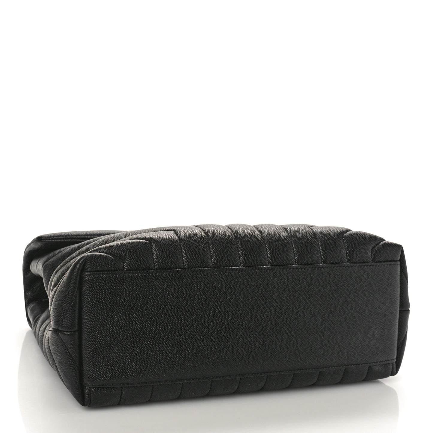 Grain de Poudre Calfskin Y Quilted Monogram Medium Loulou Chain Satchel Black