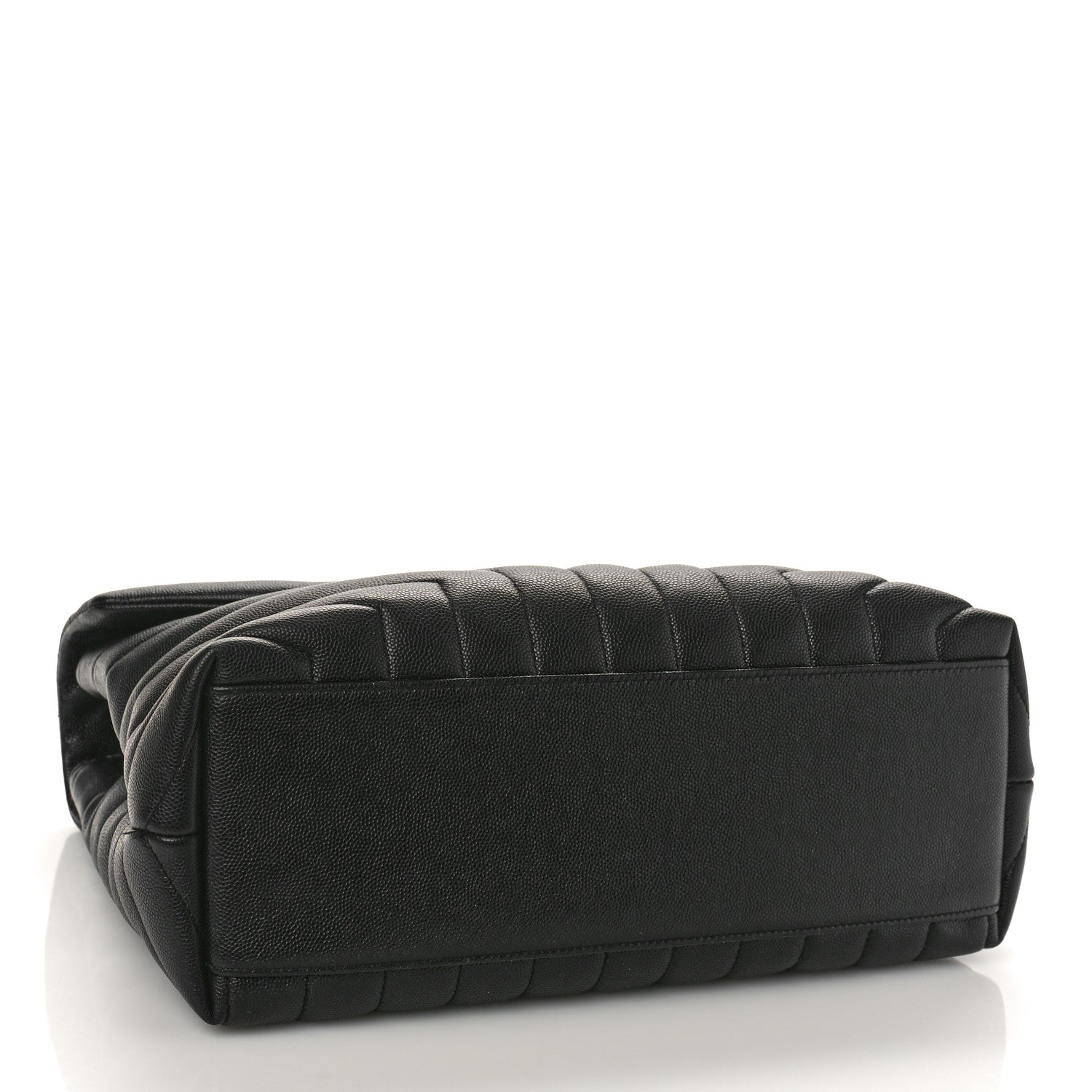 Saint Laurent Grain de Poudre Calfskin Y Quilted Monogram Medium Loulou Chain Satchel Black 4 of 9