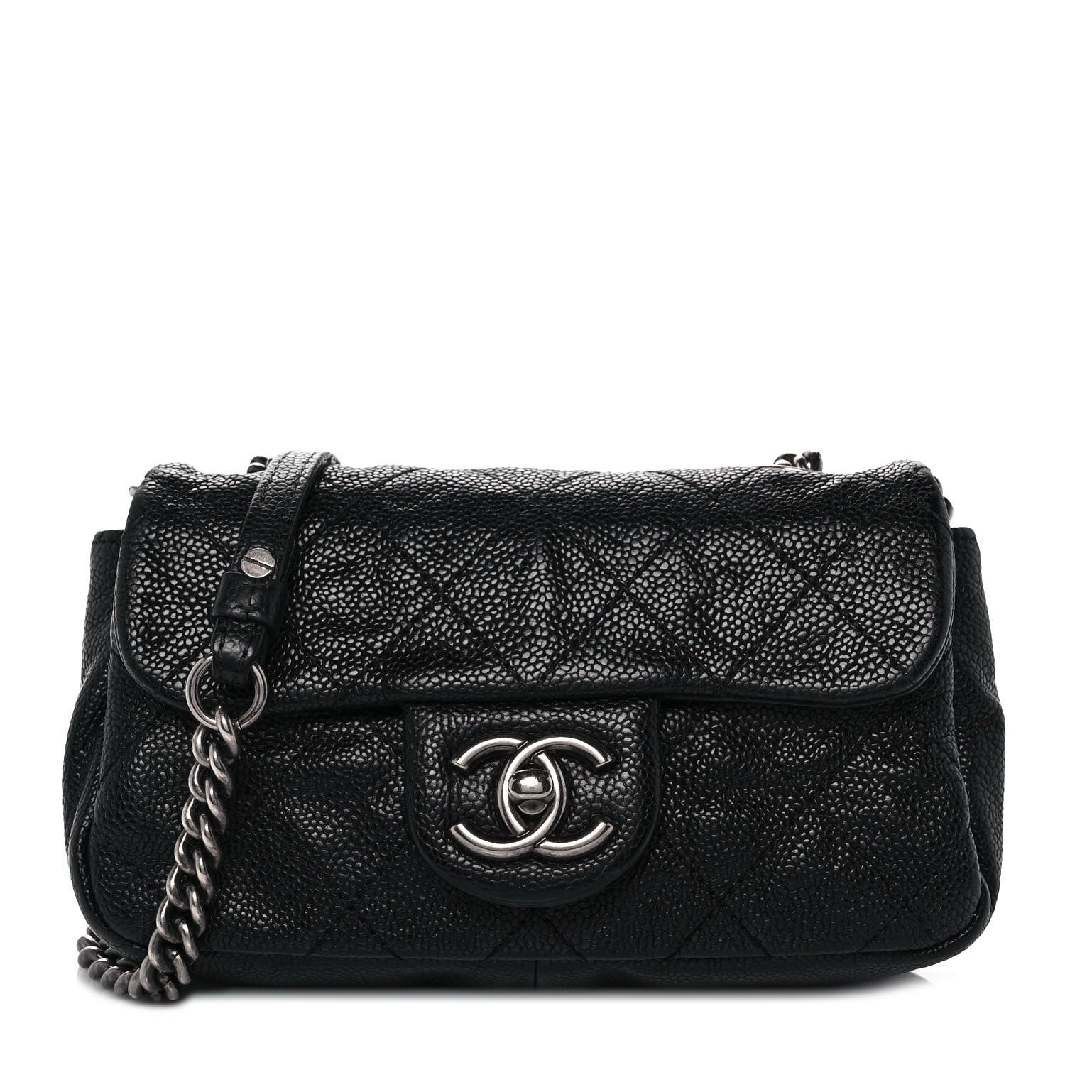 Chanel Caviar Quilted Mini Simply CC Flap Black 1 of 9