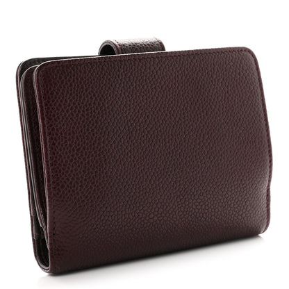 Chanel Caviar Timeless CC Zipped Pocket Wallet Burgundy 3 of 8