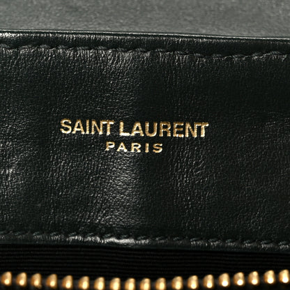 Saint Laurent Calfskin Y Quilted Monogram Small Loulou Chain Satchel Olive 7 of 12