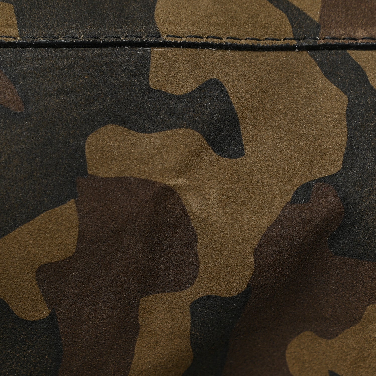 Burberry Calfskin Suede Camouflage Hobo Bag Multicolor 17 of 21