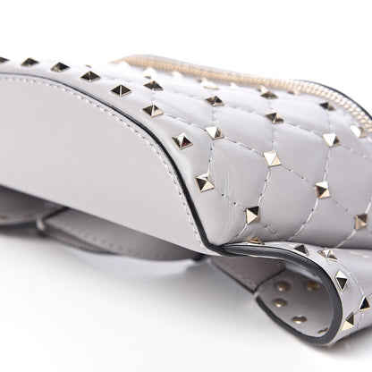 Valentino Garavani Nappa Rockstud Spike Belt Bag 85 Pastel Grey 9 of 9