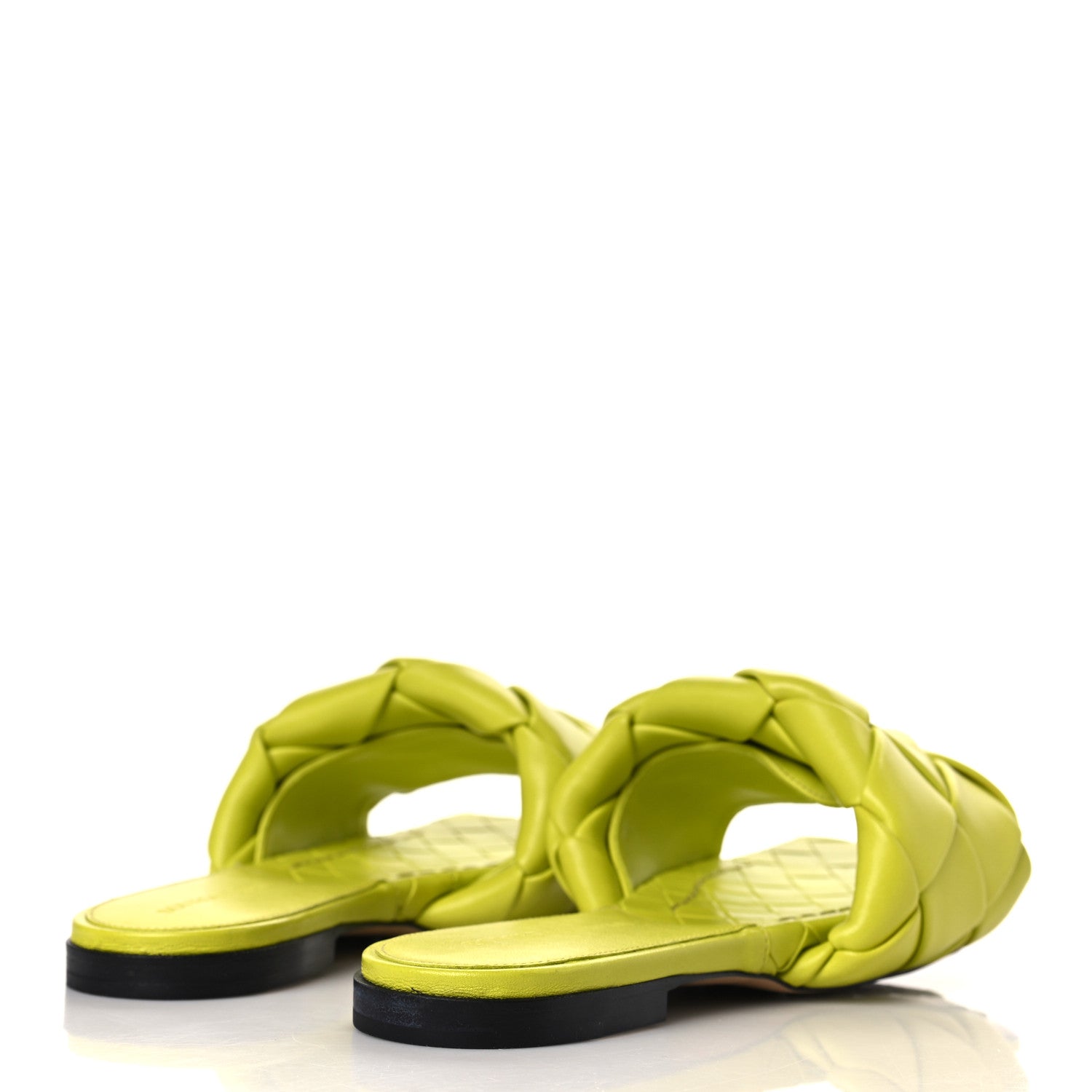 Bottega Veneta Nappa Maxi Intrecciato Lido Flat Sandals 37.5 Kiwi 4 of 8