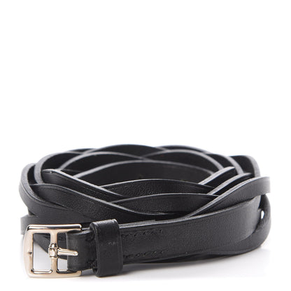 Hermes Vache Hunter Etriviere Braided Belt S Black 1 of 7