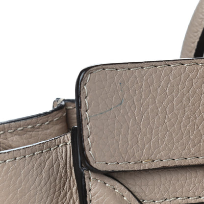 Celine Drummed Calfskin Nano Luggage Dune 6 of 6