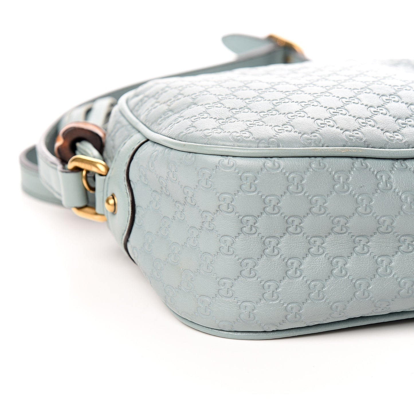 Soft Microguccissima Sunshine Disco Crossbody Bag Blue