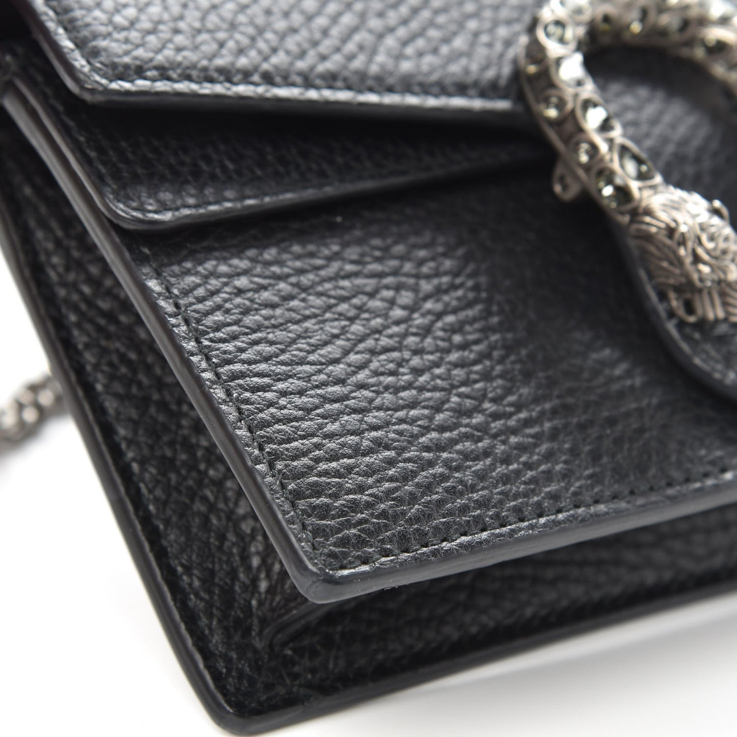 Calfskin Super Mini Dionysus Shoulder Bag Black