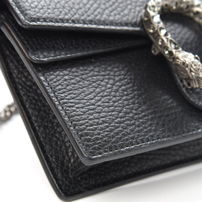 Gucci Calfskin Super Mini Dionysus Shoulder Bag Black 7 of 9