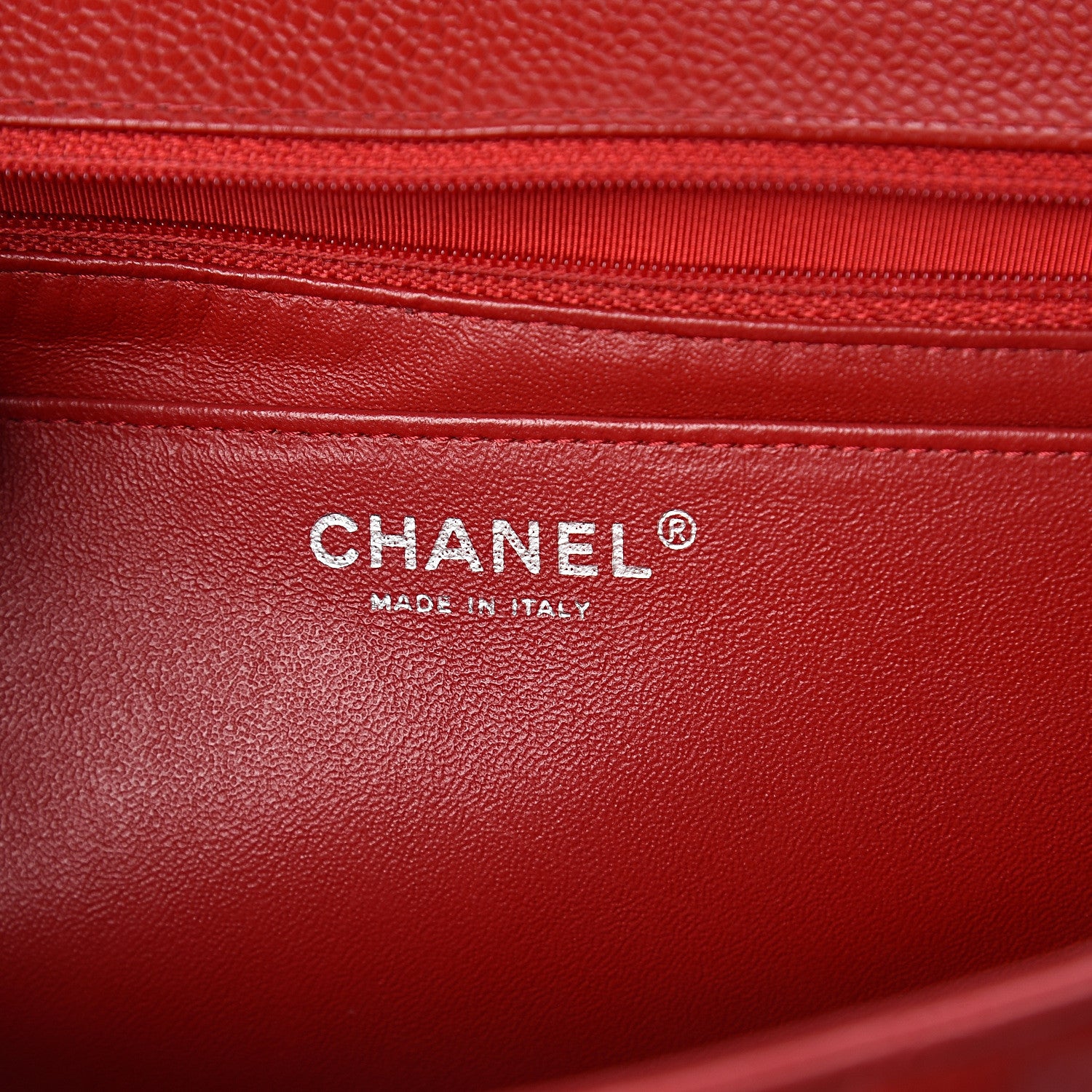 Chanel Caviar Quilted Maxi Single Flap Red 5 of 8