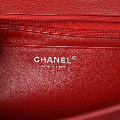 Chanel Caviar Quilted Maxi Single Flap Red 5 of 8